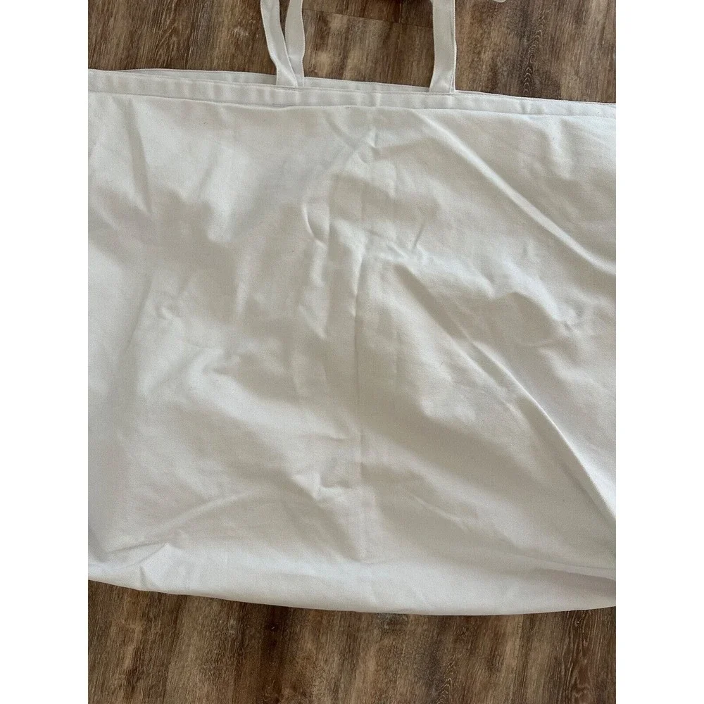 Away Travel  XL tote bag White Dust Cover Cotton Fabric Zipper 11x24x20